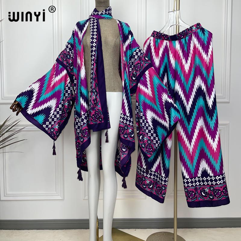 WINYI two-piece suit kimono st - огляд і ціна Women'S Fashion Kimono