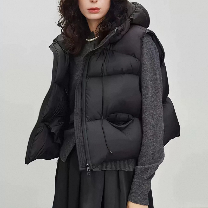 Women White Duck Down Vest Win - огляд і ціна Puffer Vest Fashion Women
