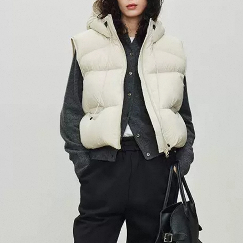 Women White Duck Down Vest Win - огляд і ціна Puffer Vest Fashion Women