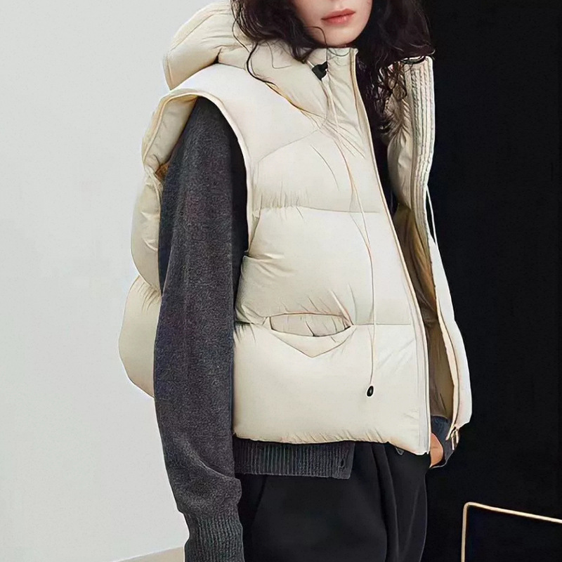 Women White Duck Down Vest Win - огляд і ціна Puffer Vest Fashion Women