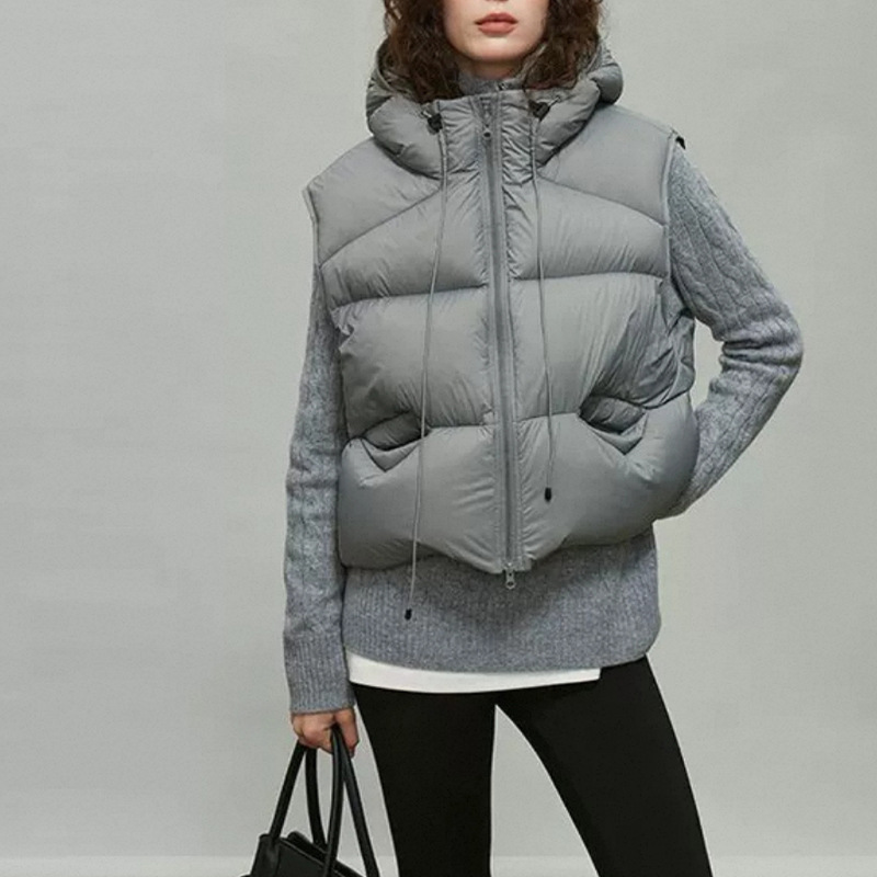 Women White Duck Down Vest Win - огляд і ціна Puffer Vest Fashion Women