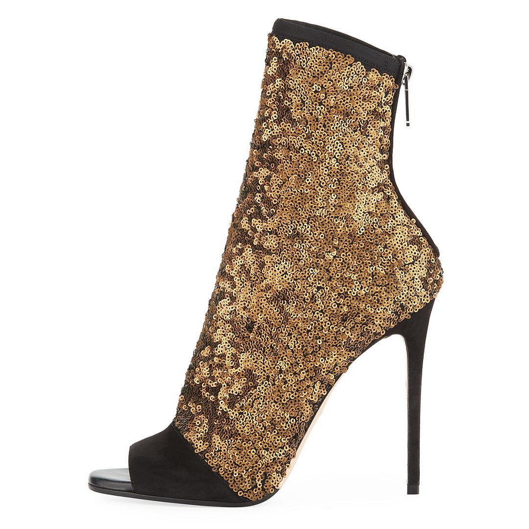 Patchwork BlingBling Peep Toe  - огляд і ціна Women'S Fashion Boots