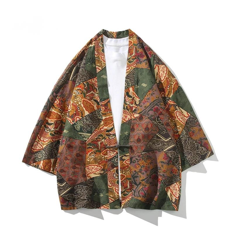 Ethnic Style Print Yukata Men  - огляд і ціна Women'S Fashion Kimono