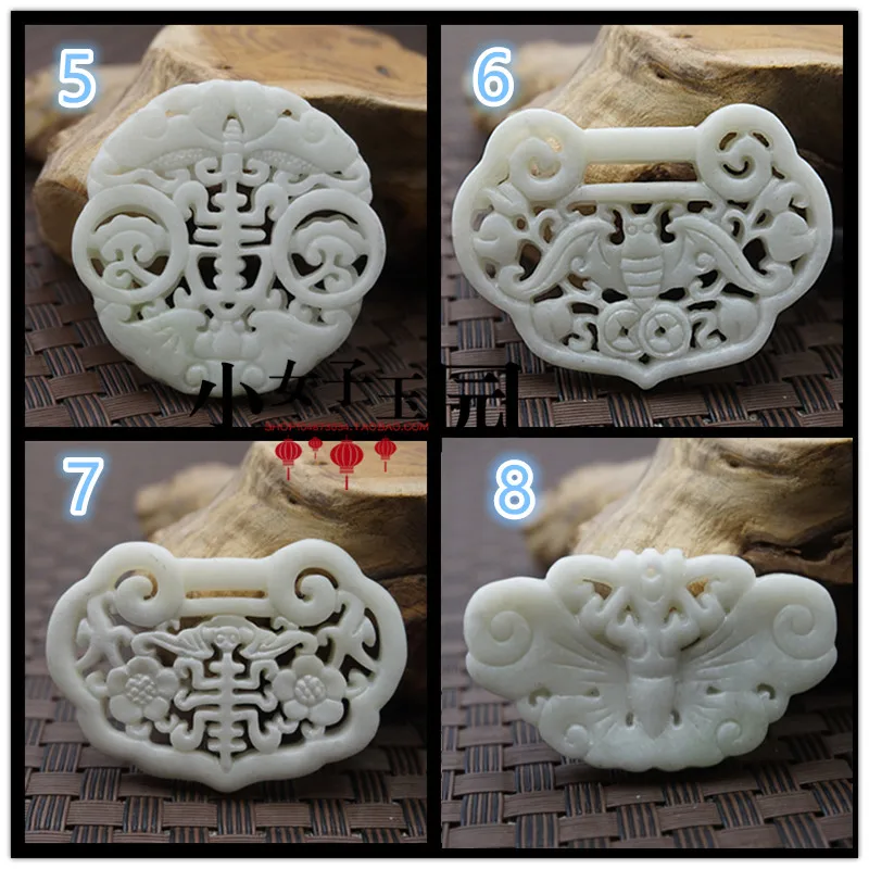 Natural White Jade Carved Luck - огляд і ціна Women Fashion Jewellery