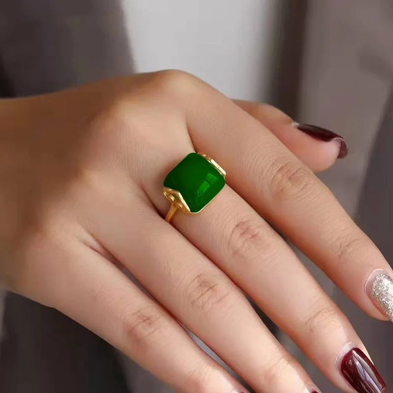 Natural Hetian Jade Ring Fashi - огляд і ціна Women Fashion Jewellery